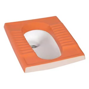 Poêle accroupie en céramique rouge double couleur moderne Articles sanitaires indiens Toilette WC durable à bas prix - Product Image 6