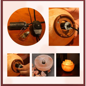 Lámpara de sal con forma de cuenco del Himalaya más vendida, lámpara hecha a mano con forma de cuenco de sal del Himalaya - Product Image 6