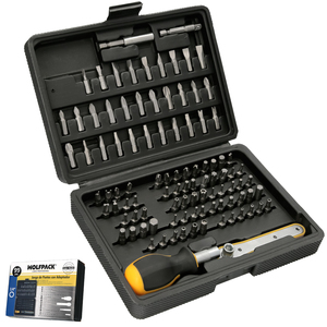 Set di Punte e Adattatore 1/4" in Valigetta, 99 Pezzi Cromo Vanadio - Product Image 1