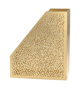 หนังเทียมประกอบง่าย ชั้นวางนิตยสารพร้อมหลังคาหนังเทียม ที่วางนิตยสารสีดําเรียบง่าย หนัง - Product Image 4