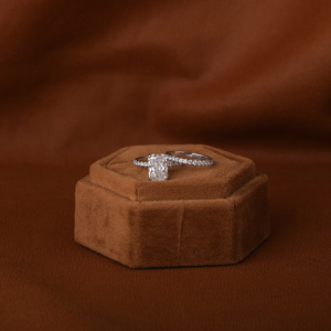 18KT Solid Gold Fine Jewelry Classic Style Unisex Radiant Cut Full Eternity Wedding Engagement Lab Grown <b>Diamond</b> <b>Ring</b> for Women - Product Image 3