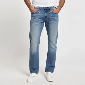 กางเกงยีนส์ทรงตรงสีฟ้าอ่อนใหม่ ผ้าฝ้าย 100% แห้งเร็ว ซับในขนแกะ สำหรับฤดูหนาว ทรงคริสตัล เอวกลาง สไตล์ลำลอง ขาดๆ แบบปานกลาง - Product Image 6