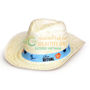 ¡Mejor vendedor 2025! Sombreros de paja para mujer Sombrero de paja para mujer Sombreros de paja sin corona con alta calidad en Vietnam por Eco2go Vietnam - Product Image 3