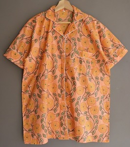 Elegante traje de noche de manga corta con estampado de algodón Ropa de dormir Conjunto de camisa y pantalón corto de verano - Product Image 3