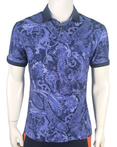 Premium 98% coton et 2% élastique impression numérique conception personnalisée polos en jersey unique de haute qualité du fournisseur BD - Product Image 1