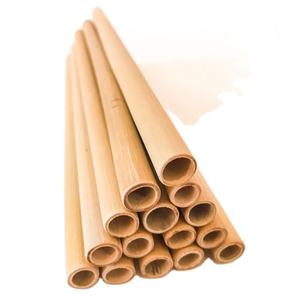 Pajita de bambú desechable ecológica, Pajita de bambú reutilizable con logotipo personalizado, venta al por mayor en Vietnam - Product Image 1