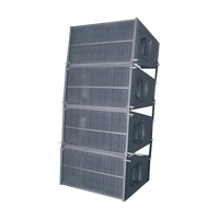 Kualitas tinggi Dual 10 \ "DQ10 tahap Array Speaker gaya klasik kotak kayu dengan Neodymium Magnet 8ohm impedansi untuk Alu paspor