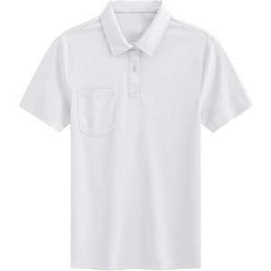 Verano de alta calidad para hombres para Polo de secado rápido Casual de manga corta con estilo bordado Logo 100% algodón estampado Simple - Product Image 6