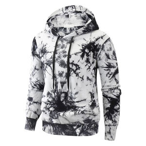 Premium 300 GSM Tie Dye pull à capuche pour hommes Vintage français éponge doux polaire marque personnalisée disponible - Product Image 3