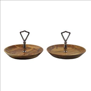 La meilleure qualité de restaurant et d'hôtel fournit le plateau en bois d'acacia du fabricant et de l'exportateur indiens au prix d'usine direct - Product Image 1