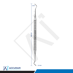 Pulidor Dental de Doble Extremo Amalgam, Instrumento Operativo de Acero Inoxidable, Herramienta Restauradora de 17 cm, Odontología de Precisión para Rellenos, CE - Product Image 5