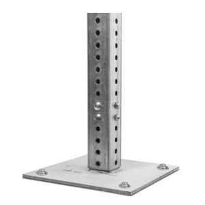 Poste de señalización de canal U al por mayor, cortina de proyección, acero galvanizado dividido con recubrimiento en polvo, poste de señal de acero de Color opcional OEM - Product Image 1