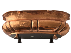 Jardinières d'extérieur en cuivre en gros, jardinières d'extérieur modernes martelées, jardinières d'extérieur décoratives hautes, pots de fleurs - Product Image 4