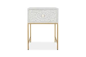 Consola con Incrustaciones de Hueso, Mesa con Incrustaciones de Hueso Estilo Heritage - Product Image 6