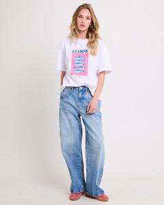 T-shirt pour femme, imprimé graphique, coupe ample, écologique, streetwear d'été, respirant - Product Image 2