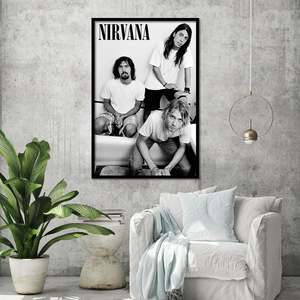 Modern Style Nirvana <b>Poster</b> Paper Design for Bathroom Decor - Product Image 2