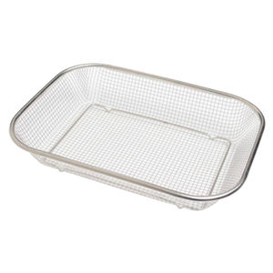 High Quality Lightweight Stainless Steel Mesh Tray Lid Manual Autoclave Disinfecting Surgical Instrument Tray for Hospital Use - Product Image 2