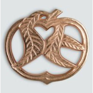 Dessous de plat en métal moulé moderne en forme de pomme feuille résistant à la chaleur décoratif cuisine coussin chauffant protecteur de Table pour salle à manger décor à la maison - Product Image 1