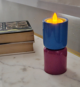 Handmade drum shape iron candle holders Sustainable modern candle pillar holders Home decoration iron candle holders - Product Image 1