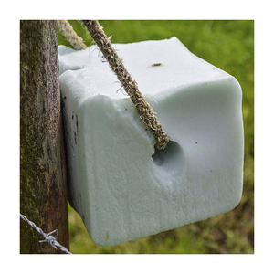 Sản Xuất Hoàn Hảo Mực Muối Cho Gia Súc Cừu Ngựa Khối Khoáng Chất Muối Liếm Hình Tròn Với Dây Trọng Lượng 3-4Kg - Product Image 3