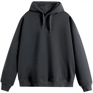 เสื้อสเวตเตอร์ทรงหลวมมีฮู้ดสีพื้นสำหรับผู้ชายและผู้หญิงเสื้อฮู้ดแฟชั่นสำหรับผู้ชายและผู้หญิง - Product Image 1