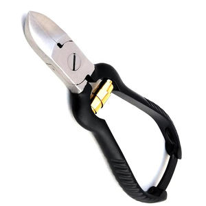 Cortaúñas en voladizo de doble acción Cortaúñas de barril de resorte dorado Podología Cortaúñas en voladizo Premium - Product Image 3