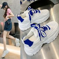 Chaussures de sport plates décontractées pour femmes, avec logo personnalisable, matériaux de haute qualité, style mode, baskets épaisses simples pour la course
