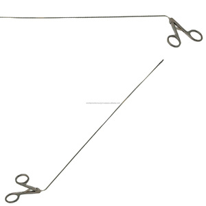 ชุดเครื่องมือผ่าตัดแบบยืดหยุ่นสแตนเลสสตีลชนิดยาวสำหรับส่องกล้อง  พร้อมคีมจับแบบอัลลิเกเตอร์ สำหรับการผ่าตัดหู คอ จมูก และการผ่าตัดผ่านกล้องทางช่องท้อง - Product Image 4