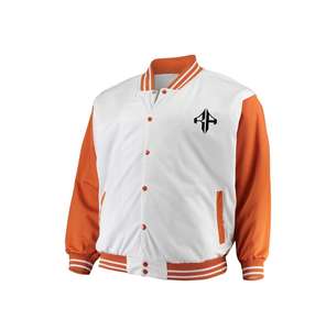 Chaqueta universitaria con cuello acanalado transpirable de poliéster 100%, nueva chaqueta de invierno con logotipo personalizado más vendida de ATLANTIC - Product Image 2