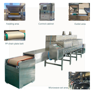 Secador de microondas industrial tipo túnel, secador de microondas de lodo para máquina secadora de cinta de microondas de fibra de coco - Product Image 4