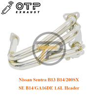 Cabezal de Tubo de Escape OTP para Nissan Sentra B13 B14/200SX SE B14/GA16DE 1.6L de Acero Inoxidable SUS304