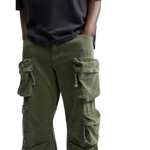 Pantalones Cargo Ligeros de Lona para Hombre - Ropa de Trabajo con Bolsillos Cargo - Product Image 5