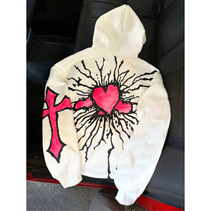 Nouvel arrivage de pulls à capuche pour hommes de style unique tissu tricoté respirant meilleur matériel sweat à capuche teint uni avec cordon de serrage sur les épaules tombantes - Product Image 5