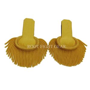 อุปกรณ์ตกแต่งเครื่องแบบแบบกำหนดเอง แผ่นปักลายลูกไม้หรูหราคุณภาพสูง พร้อมลวดลายปักแบบ Bullion Wire สำหรับตกแต่งไหล่ - Product Image 5