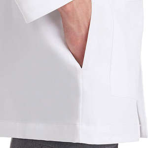 Blouse de médecin, blouse d'infirmière, blouse de laboratoire, uniforme d'hôpital blanc, longueur standard, polyester/coton tissé, personnalisable - Product Image 6