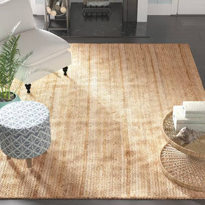 Tapis de carex tissé naturel rectangle avec de beaux motifs, paillasson antidérapant, utilisé dans la cuisine, le salon, le couloir, la chambre - Product Image 5