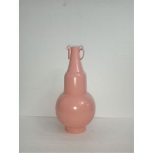 Vase Totem Rose Pastel Post-moderne, Sculpture Artistique Créative à Poignée Anneau, Pot de Fleurs Décoratif Abstrait à Niveaux pour Centres de Table Domestiques - Product Image 2