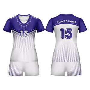 Uniforme de volleyball personnalisés pour hommes, uniforme d'équipe à séchage rapide, kits de volley-ball à manches courtes pour l'été, pour vente - Product Image 3