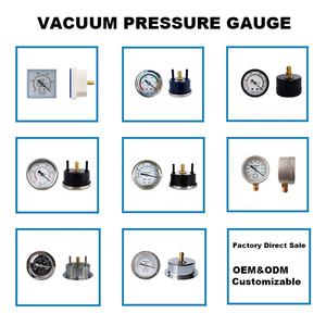 เกจวัดความดันสุญญากาศสำหรับทางการแพทย์กล่องเหล็กสีดำขนาด760mmHg แบบติดตั้ง - Product Image 6