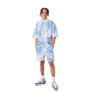 Conjunto de Dos Piezas Personalizado por Sublimación, Estilo Urbano de Verano, Hombros Caídos, Tallas Grandes para Hombre, Diseño Personalizado - Product Image 1