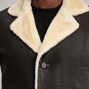 Manteau en peau de mouton pour homme Kolby Brown - Product Image 6