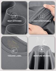 Ensemble de sous-vêtements thermiques pour homme de qualité supérieure, toutes saisons, tissu en élasthanne/polyester, respirant, chaud, séchage rapide, écologique, plus - Product Image 4