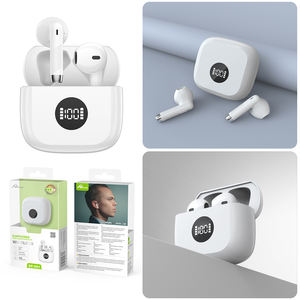 Audífonos Inalámbricos HOME DIGITALOME EP-091 con Pantalla de Carga Digital, Auriculares Deportivos para Juegos, Auriculares Bluetooth TWS Blancos - Product Image 5