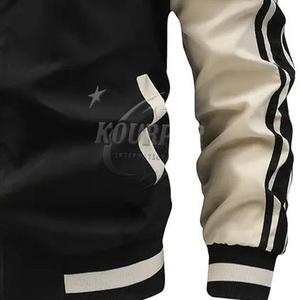 Chaqueta universitaria Unisex de alta calidad para hombre, cómoda tela de lona, ropa deportiva de dos tonos con precio bajo - Product Image 4