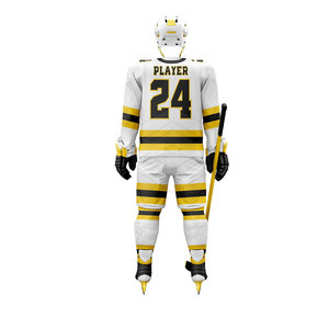 Concevez vos propres ensembles d'uniformes de hockey sur glace - 100% polyester respirant, jersey écologique, logo personnalisé, prix bas, nouvelle arrivée - Product Image 3