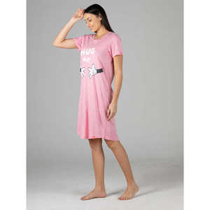 Pijama de Jersey Rosa Súper Suave con Logotipo Personalizado, Cierre de Cordón en la Cintura, Talla Única, Muy Cómodo para Verano e Invierno, Diseño Animal - Product Image 3