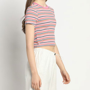 Tops Cortos de Algodón 100% de Primera Calidad para Mujer, Corte Regular, Antiencogimiento, Ecológicos, Servicio OEM - Product Image 4