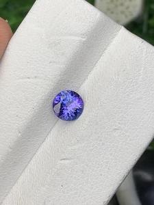 AA+ Tanzanite bleue, taille brillant, pierre précieuse naturelle à facettes, qualité de couleur éblouissante, traitée par cirage/huilage, 1-2.5 - Product Image 3