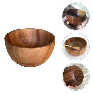 Juego de cuencos para servir de madera Natural hechos a mano personalizados de alta calidad, tallados altamente pulidos para restaurante de Hotel en casa para India - Product Image 4