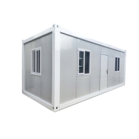 Livraison rapide conteneur détachable 2 chambres maison préfabriquée maison de conteneur vivant fait panneau sandwich pour logement temporaire